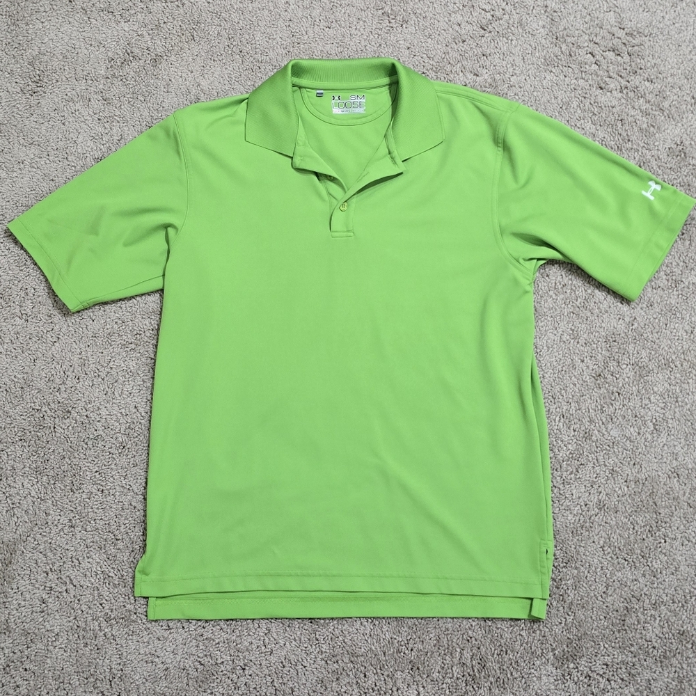 Under Armour Mens Green Polo
